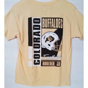Youth Image One Yellow Medium Colorado Buffalo T-Shirt Size Medium New W Tags